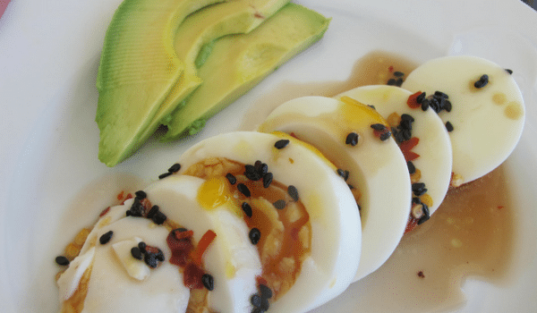 Sesame Eggs with Oyster and Chilli Sesame Eggs